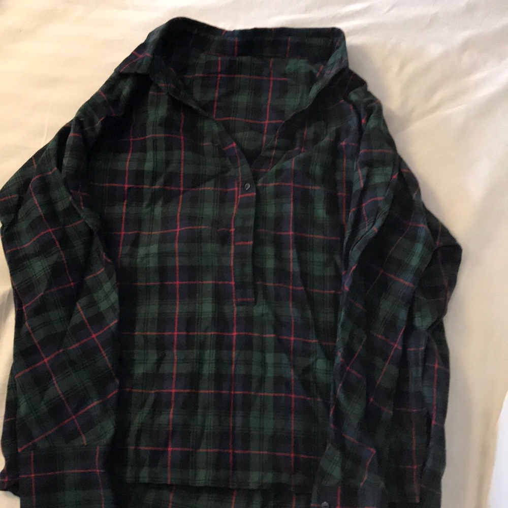 Oversized flannel shirt